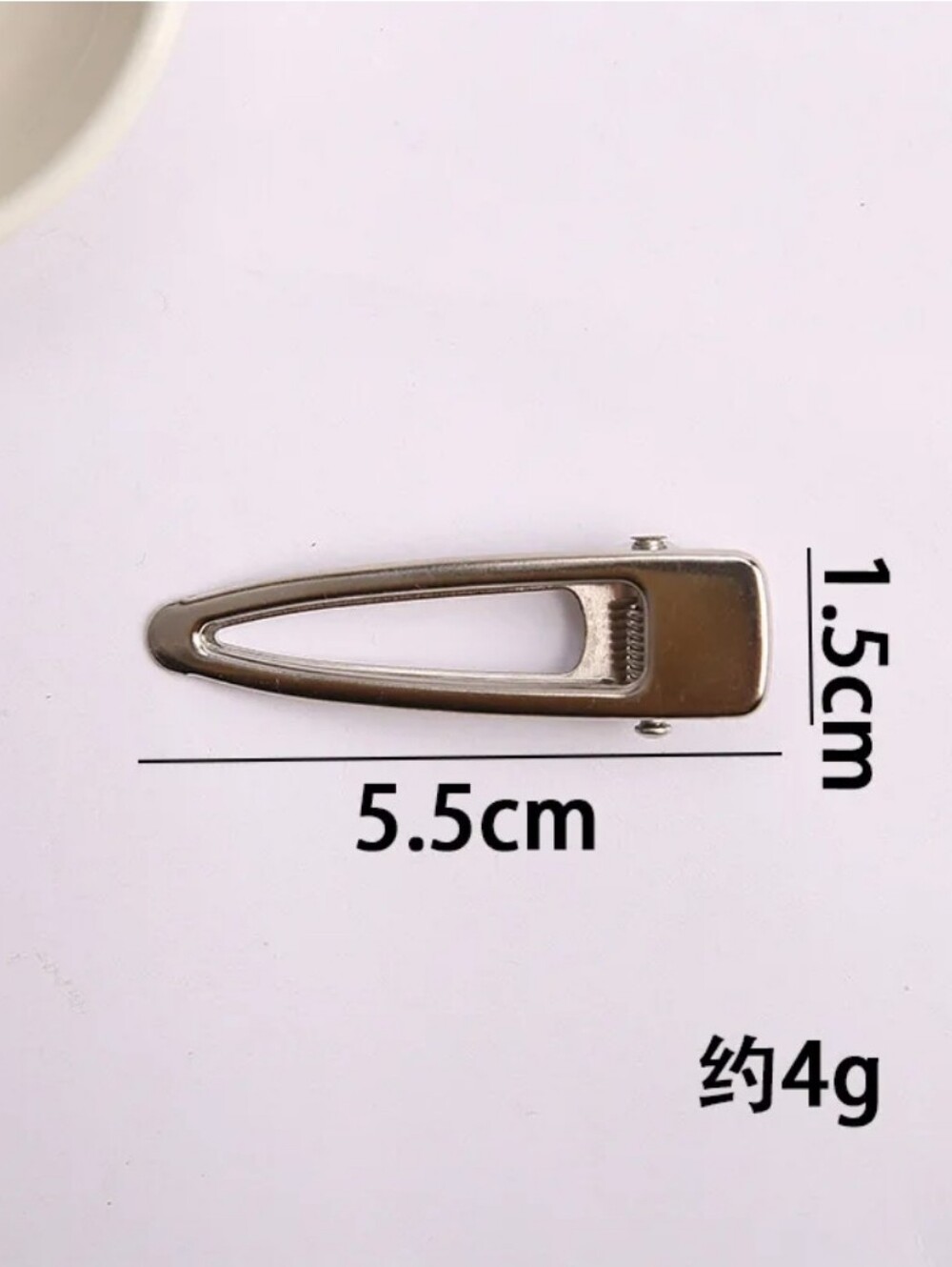 Unisex Hair Barrette Simple Style Metal Headwear Hairpin Duckbill Clip